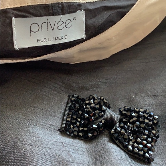 Privee Black and cream trim shift dress🦋 - Picture 4 of 7